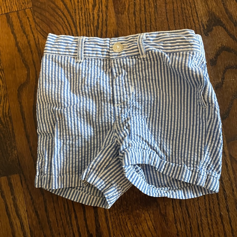 9M Ralph Lauren Baby Boy Seersucker Shorts